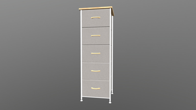 Dresser 3D Model .c4d .max .obj .3ds .fbx .stl .blend 