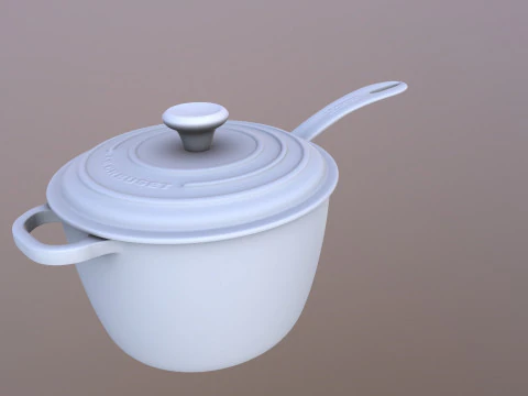Iron Saucepan 3D Model