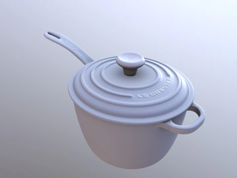 Iron Saucepan 3D Model
