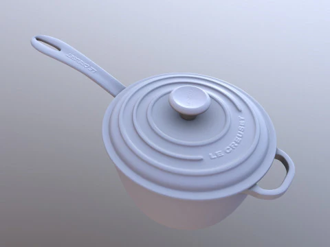 Iron Saucepan 3D Model