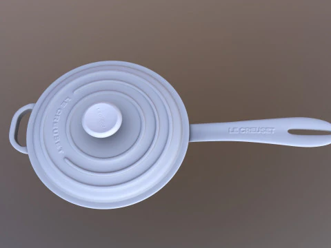 Iron Saucepan 3D Model