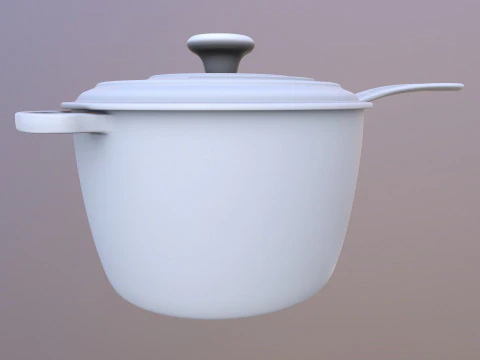 Iron Saucepan 3D Model