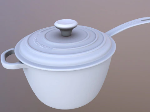Iron Saucepan 3D Model