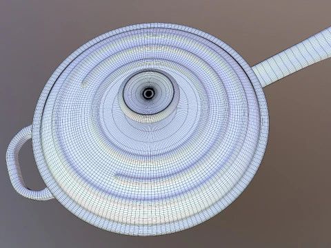 Iron Saucepan 3D Model