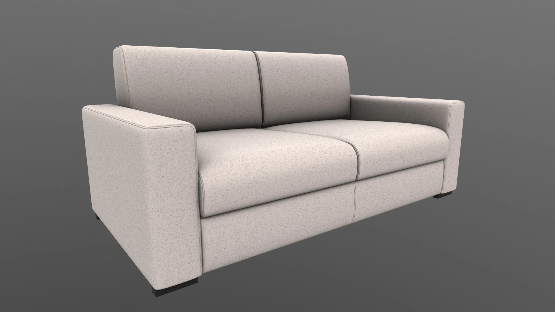 Sofa 2 Seater 3D Model .c4d .max .obj .3ds .fbx .stl .blend 