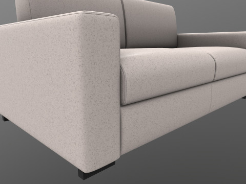 Sofa 2 Seater 3D Model