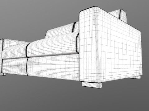 Sofa 2 Seater 3D Model