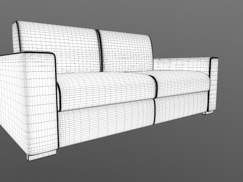 Sofa 2 Seater 3D Model