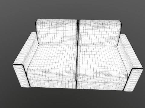Sofa 2 Seater 3D Model