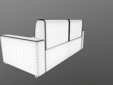 Sofa 2 Seater 3D Model