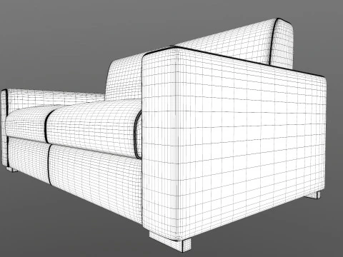 Sofa 2 Seater 3D Model