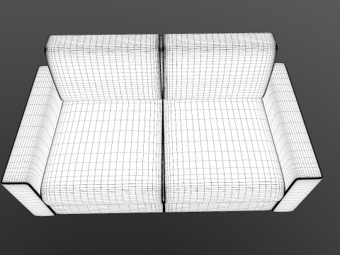 Sofa 2 Seater 3D Model