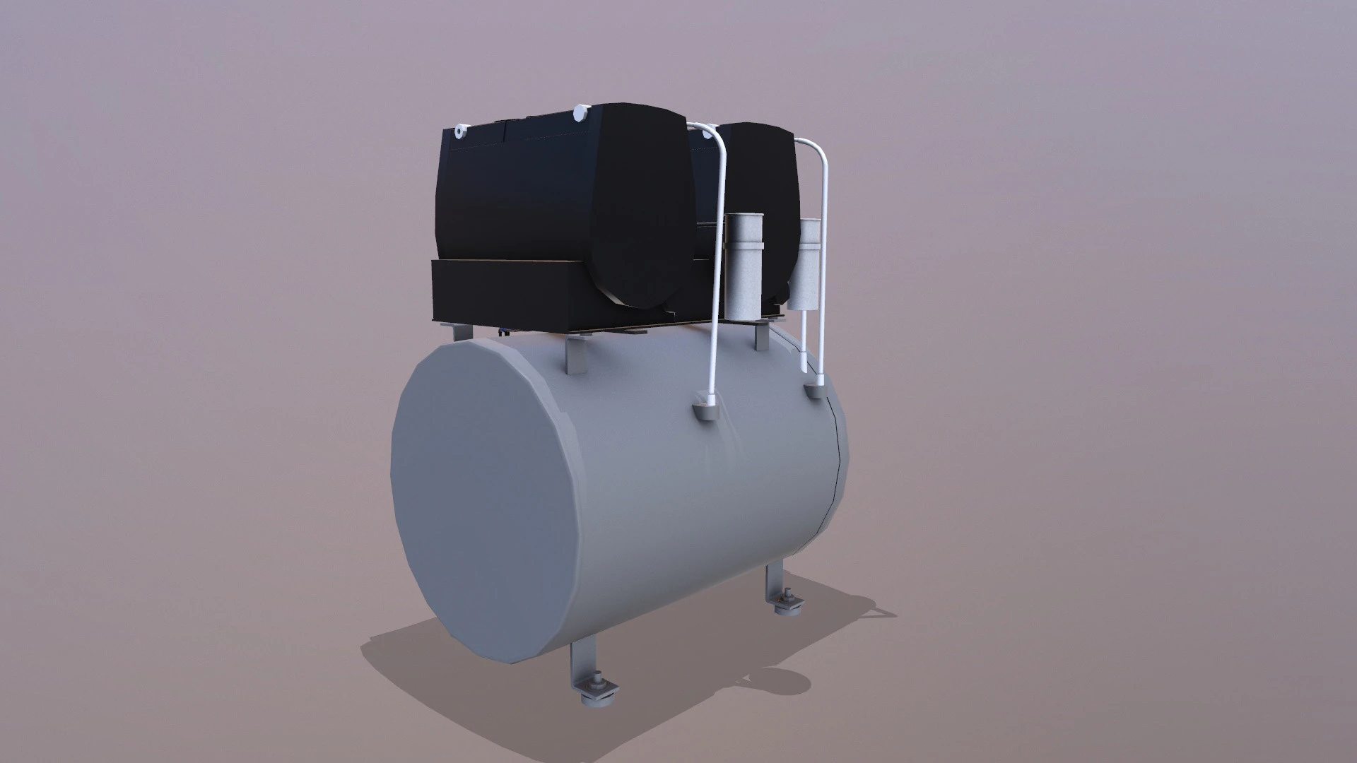 M&aacute;quina Compressora Modelo 3D .c4d .max .obj .3ds .fbx .stl .blend 