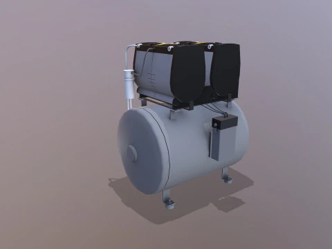 M&aacute;quina Compressora Modelo 3D