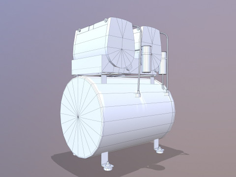 Компресорна машина 3D Модель