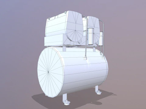 M&aacute;quina Compressora Modelo 3D