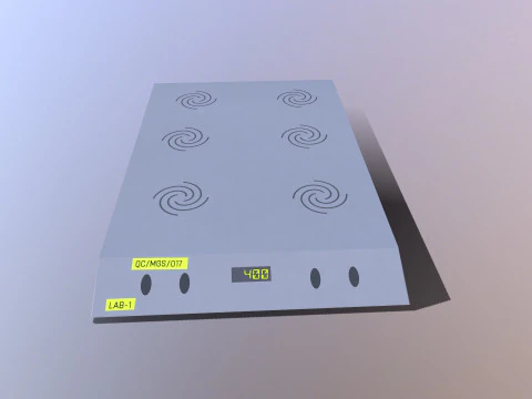 Movimento magnetico a basso numero di poligoni Modello 3D