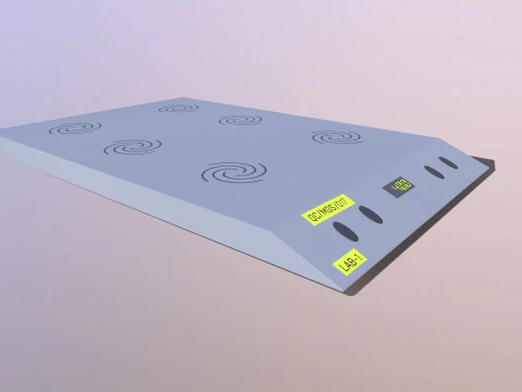 Magnetic Motion Low-poly 3D Model