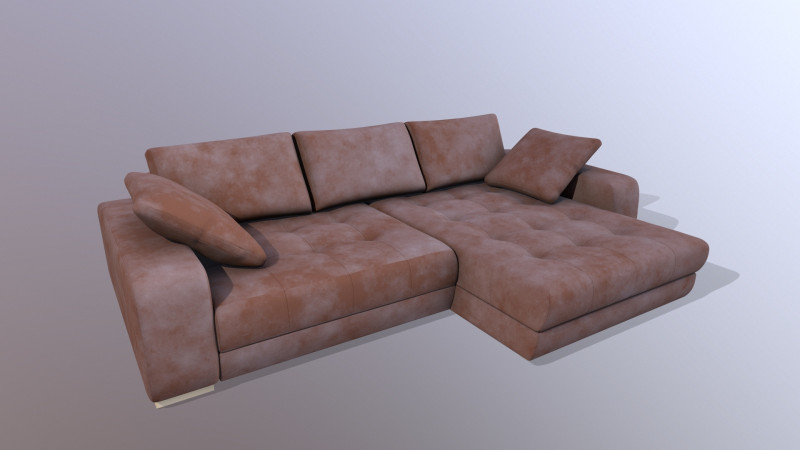 Kanepe L'Shape 3D Model .c4d .max .obj .3ds .fbx .stl .blend