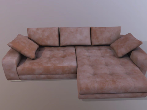 Sofa LShape 3D Model