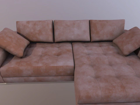 Sofa LShape 3D Model