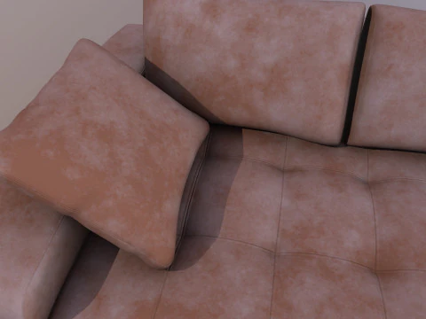 Sofa LShape 3D Model