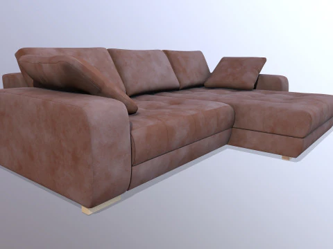 Sofa LShape 3D Model