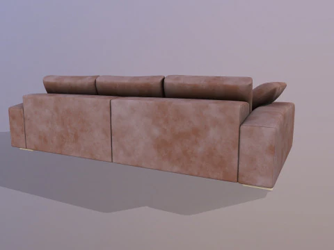 Sofa LShape 3D Model