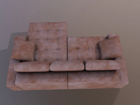 Sofa LShape 3D Model