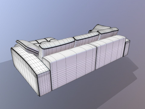 Kanepe L'Shape 3D Model