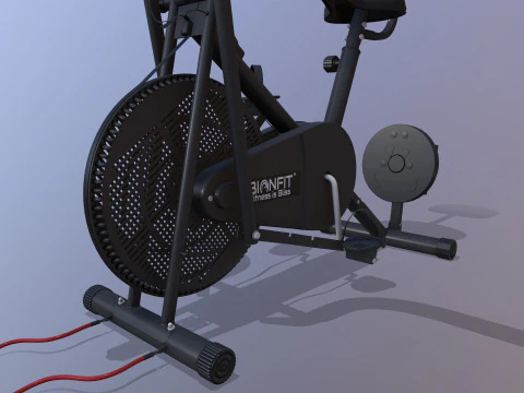 Air Bike Exercise Cycle 3D Model
