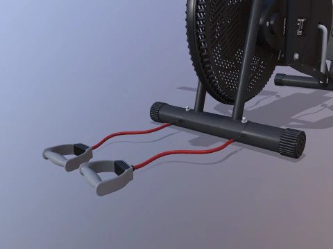 Air Bike Exercise Cycle 3D Model