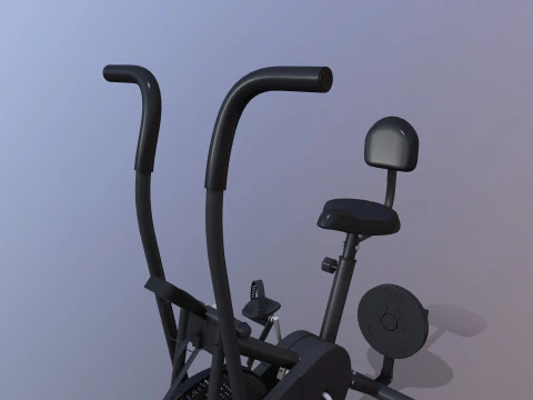 Air Bike Exercise Cycle 3D Model