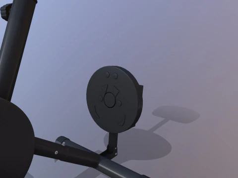 Air Bike Exercise Cycle 3D Model