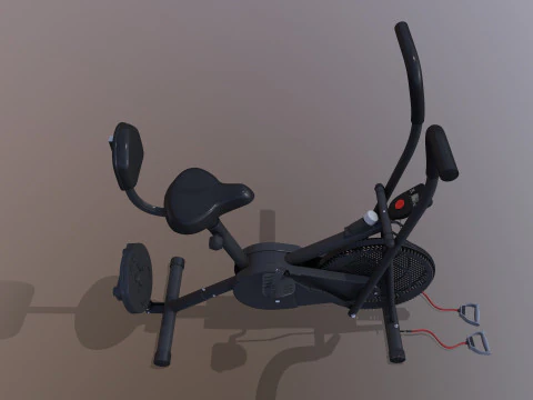 Air Bike Exercise Cycle 3D Model