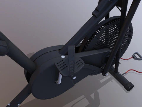 Air Bike Exercise Cycle 3D Model