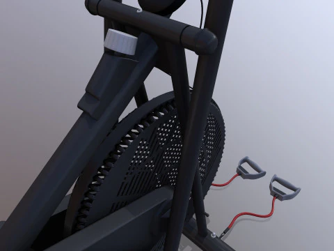 Air Bike Exercise Cycle 3D Model