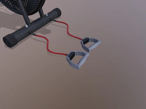 Air Bike Exercise Cycle 3D Model