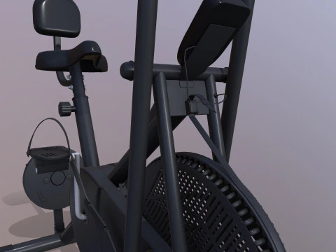 Air Bike Exercise Cycle 3D Model