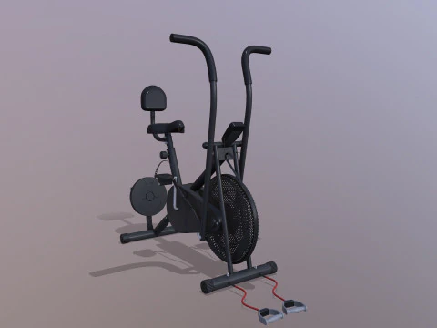 Air Bike Exercise Cycle 3D Model