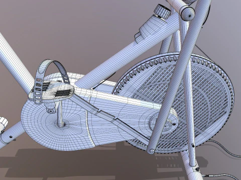 Air Bike Exercise Cycle 3D Model