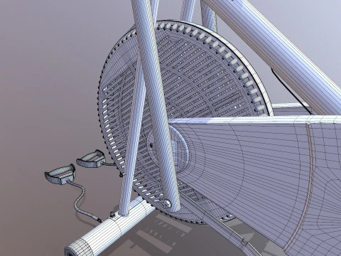 Air Bike Exercise Cycle 3D Model