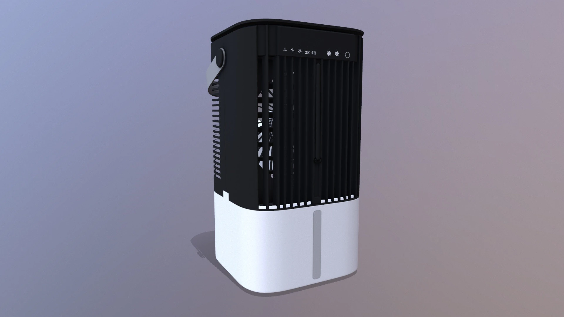 Air Cooler Portable 3D Model .c4d .max .obj .3ds .fbx .stl .blend
