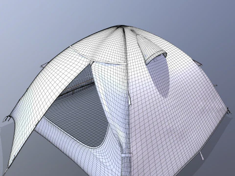 Tenda Berkemah Model 3D