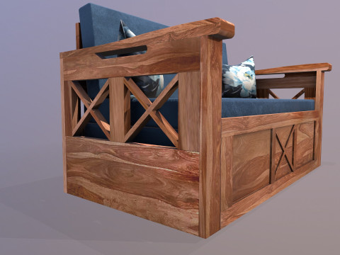 Ofis Salonu i&ccedil;in Tasarımcı Kanepe 3D Model