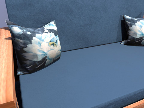 Ofis Salonu i&ccedil;in Tasarımcı Kanepe 3D Model