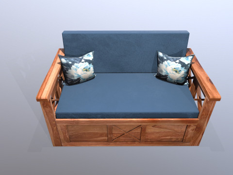 Ofis Salonu i&ccedil;in Tasarımcı Kanepe 3D Model