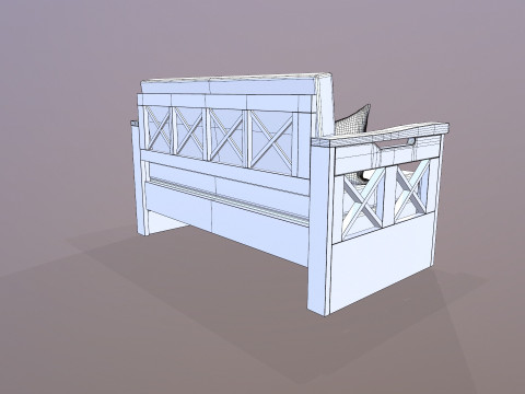 Ofis Salonu i&ccedil;in Tasarımcı Kanepe 3D Model