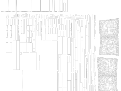 Ofis Salonu i&ccedil;in Tasarımcı Kanepe 3D Model