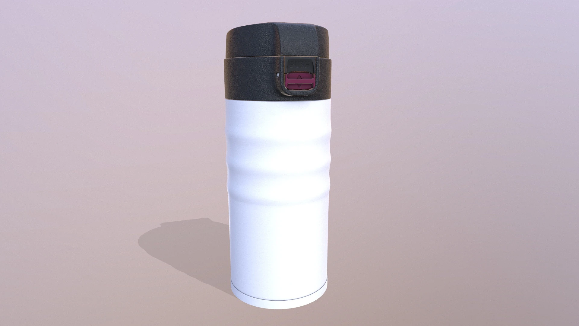 MUG Stainless Steel 3D Model .c4d .max .obj .3ds .fbx .stl .blend 